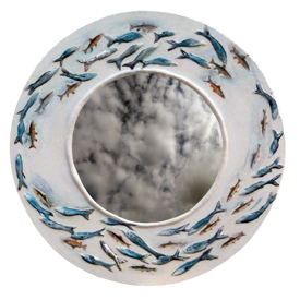 image of handcrafted Hand crafted Fish Shoal Mirrorby Sarah Howarth 