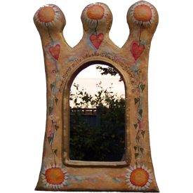 image of Hand Crafted Princess Crown Mirror by Sarah Howarth (http://www.sarahhowarth.co.uk/)